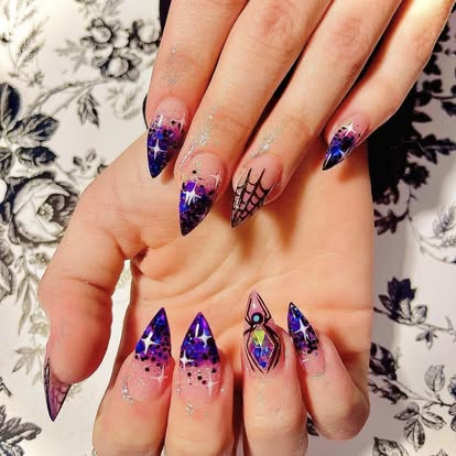 Detailed custom nail art by The Nail Spot
